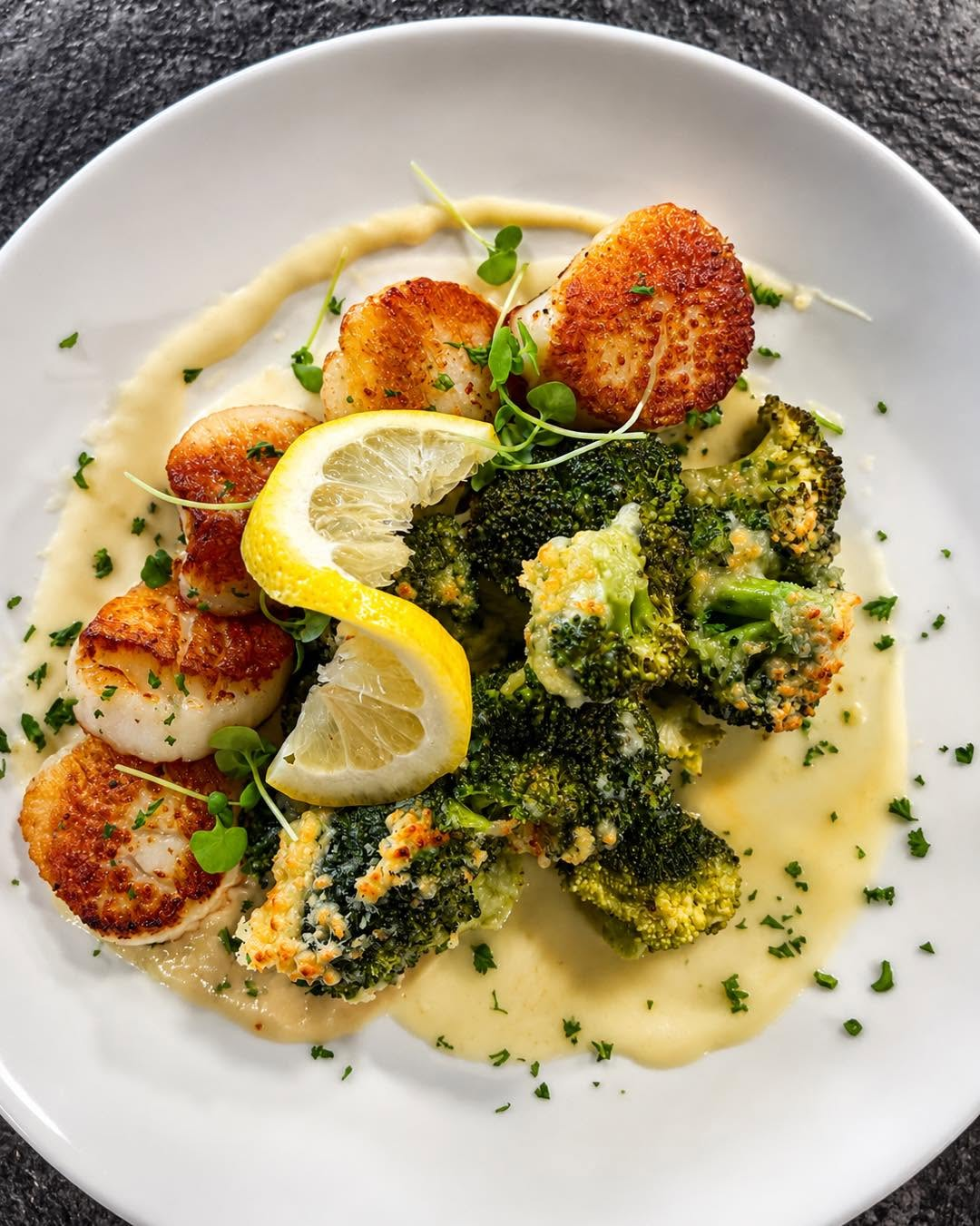 Seared Sea Scallops at Port Steak & Seafood